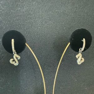 Jane Seymour Open Hearts Earrings with Diamonds